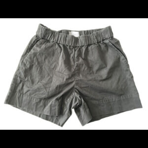 NWOT Everlane Easy Shorts 6 Black Elastic Waist Pull On Pockets Organic Cotton